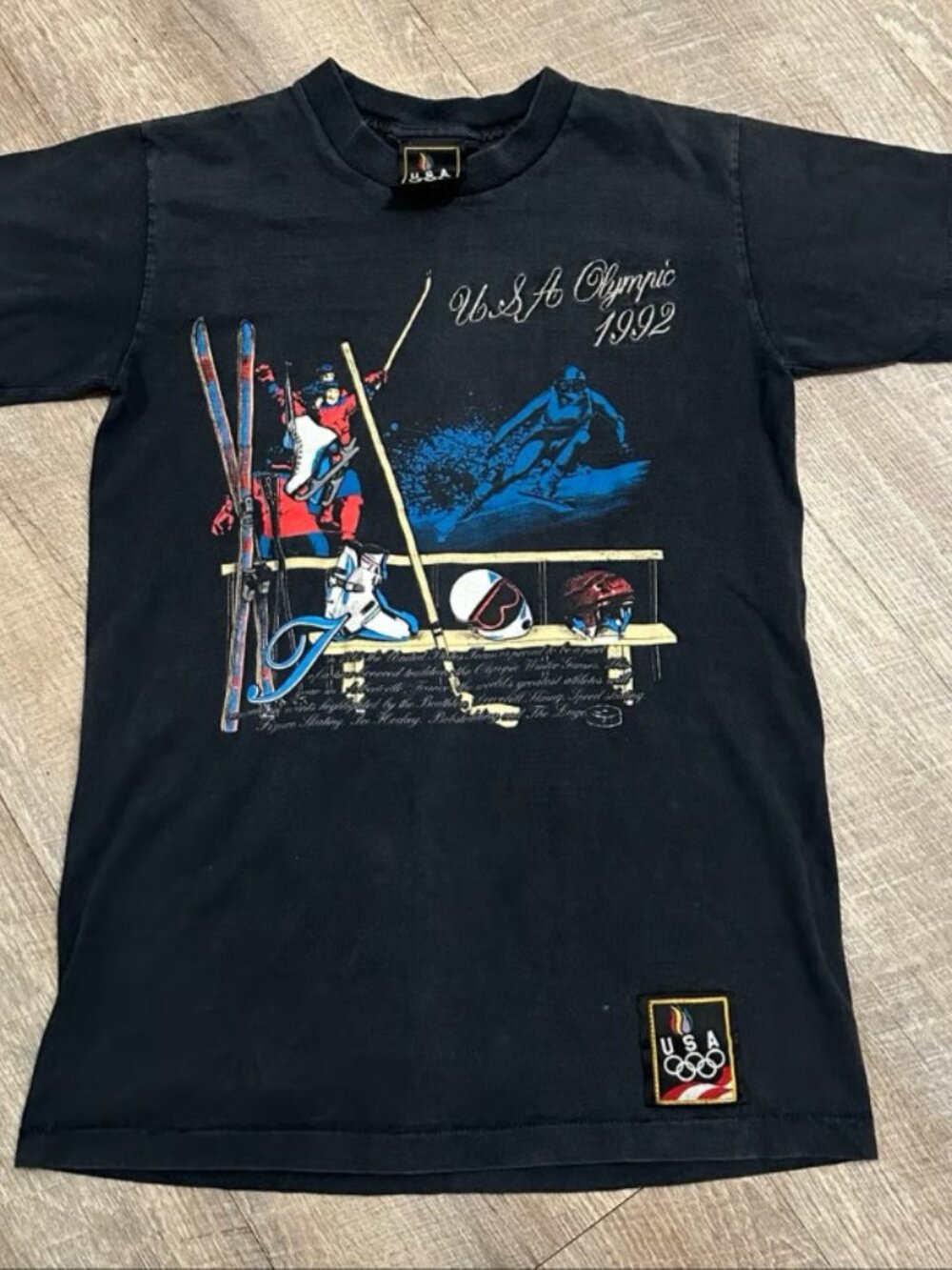 Vintage 1992 USA Olympics T Shirt Single Stitch